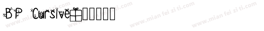 BP Cursive字体转换